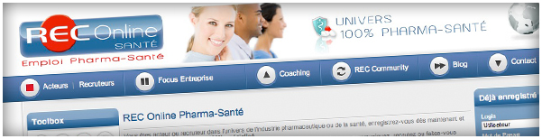 Création Agence Dn'D - Site Internet REC Pharma-Santé Création Agence Dn'D - Site Internet REC Pharma-Santé