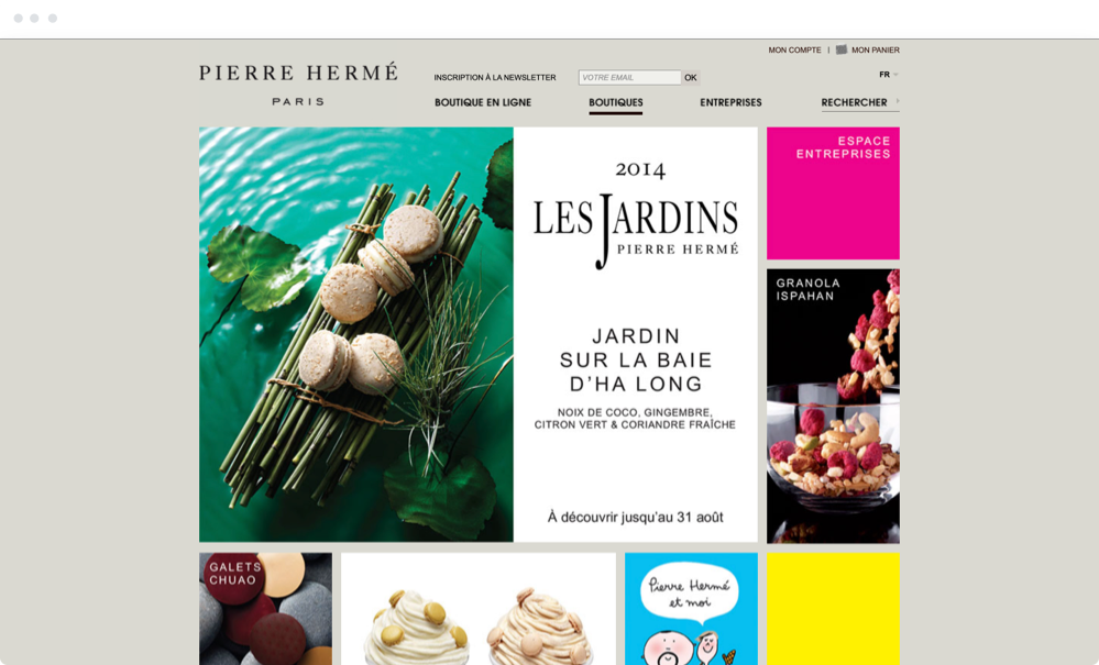 Image desktop du projet Pierre Hermé Paris