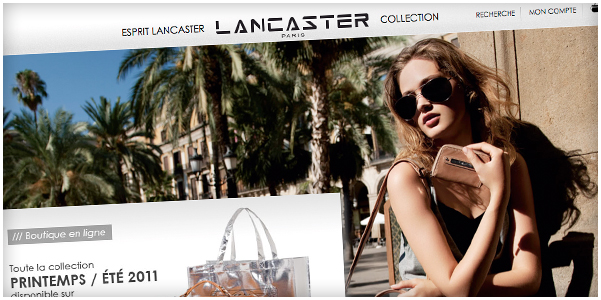 Lancement du nouveau site marchand de Lancaster Paris