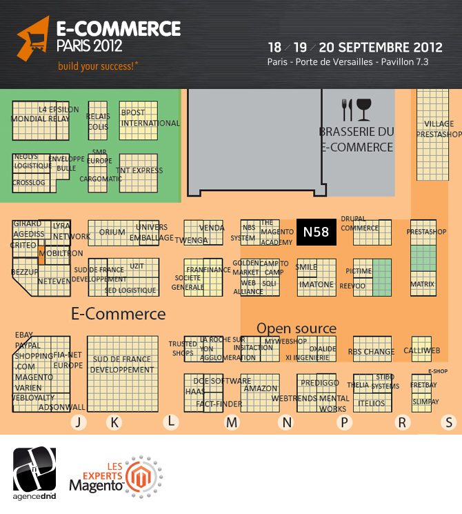 Position de l'Agence Dn'D au salon e-commerce 2012