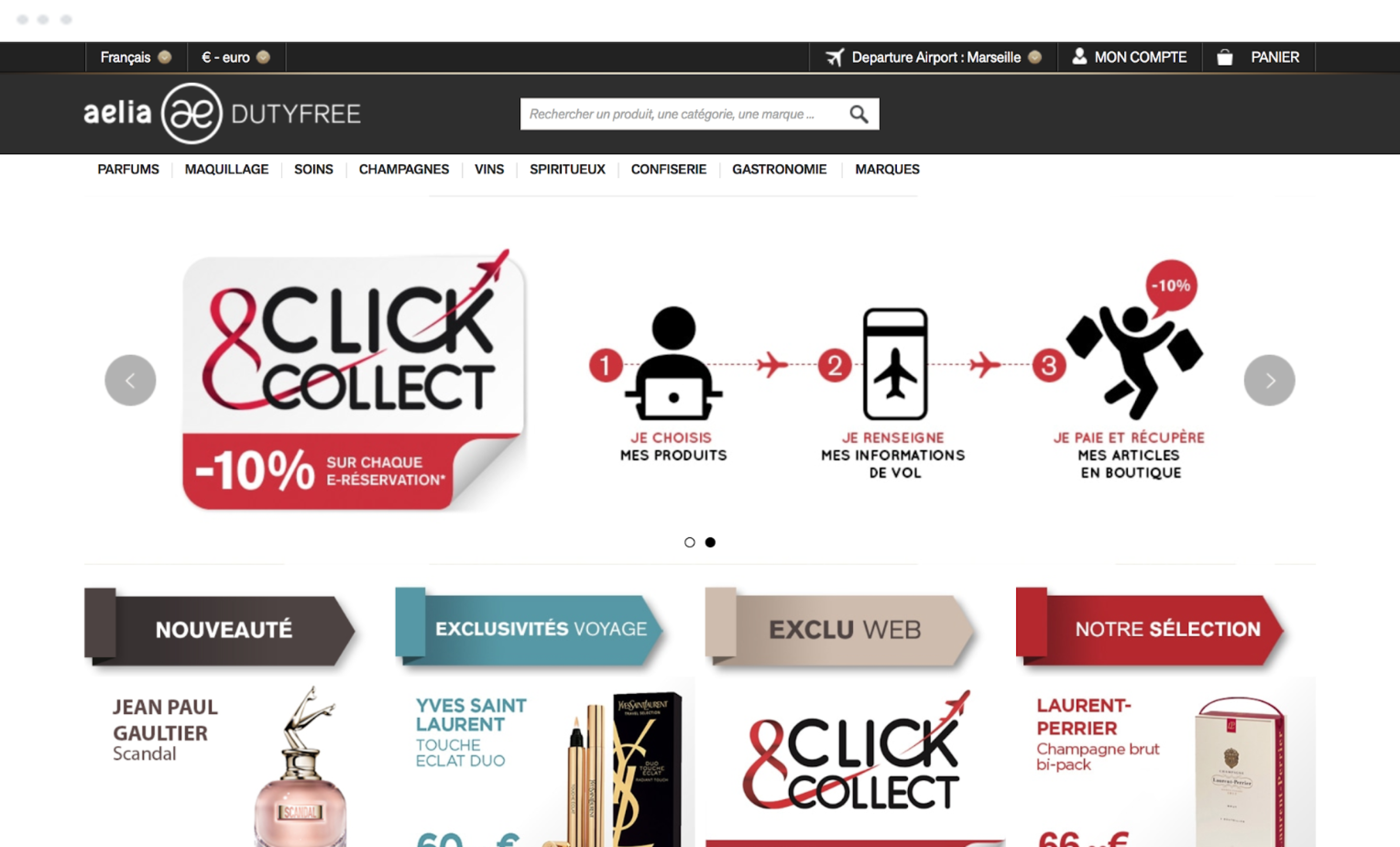 Image desktop du projet Aelia Duty Free (Groupe Lagardère)