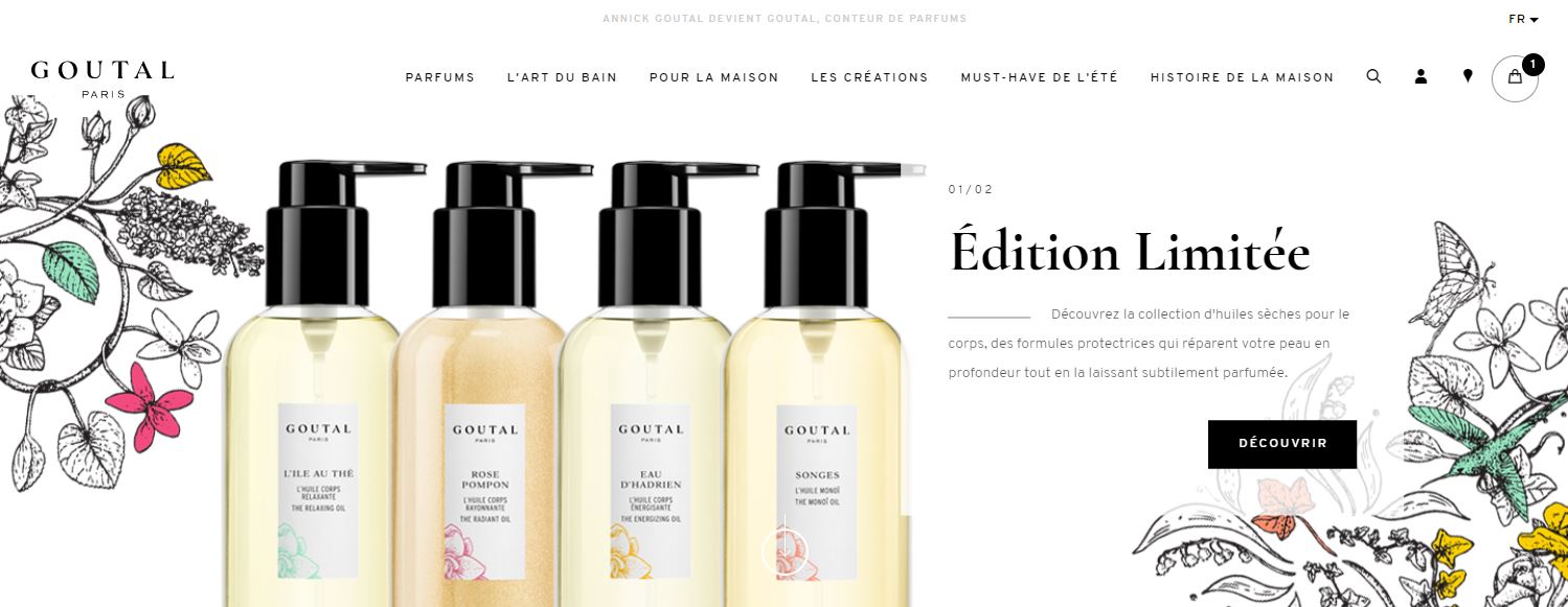 refonte site E-Commerce Goutal Paris