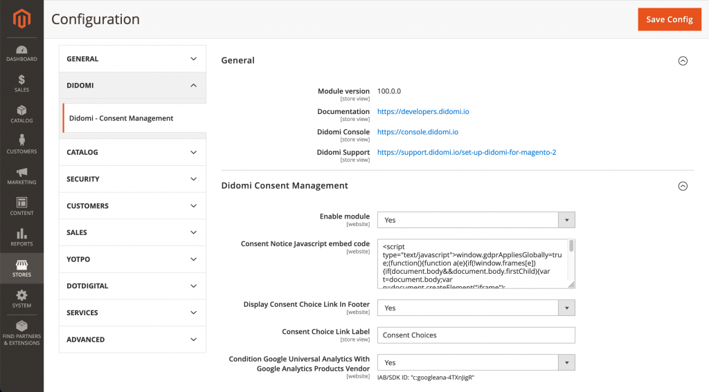 DND - Didomi - Connector for Magento 1