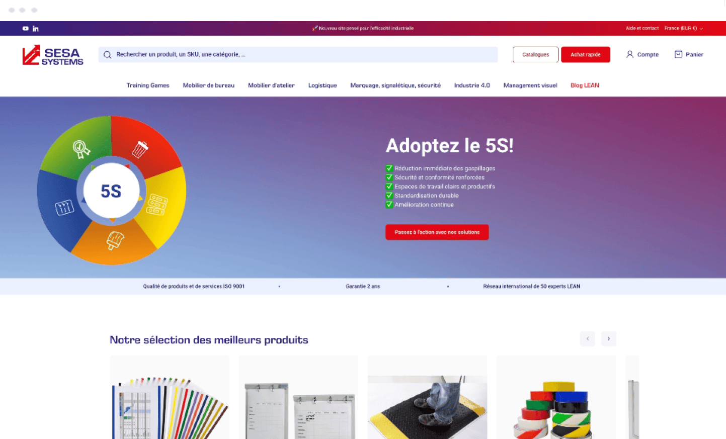 Image desktop du projet SESA SYSTEMS
