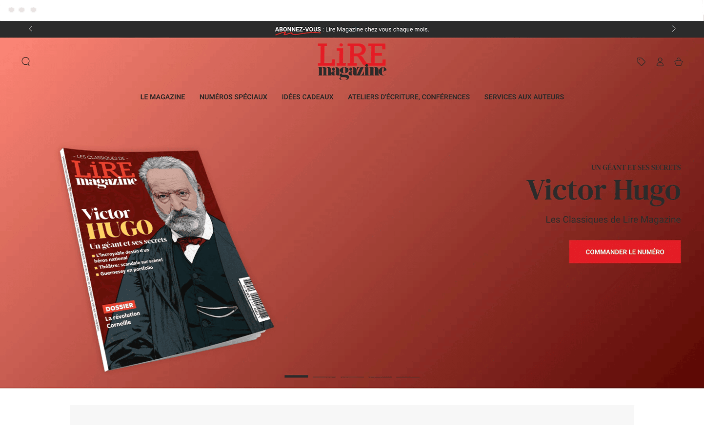 Image desktop du projet Lire Magazine