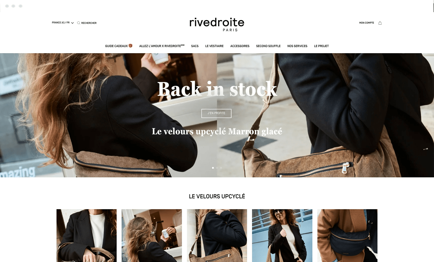 Image desktop du projet Rivedroite Paris