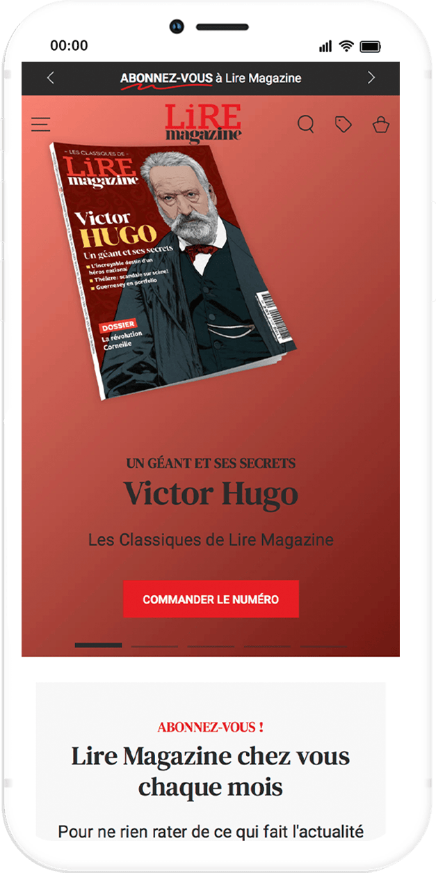 Image mobile du projet Lire Magazine