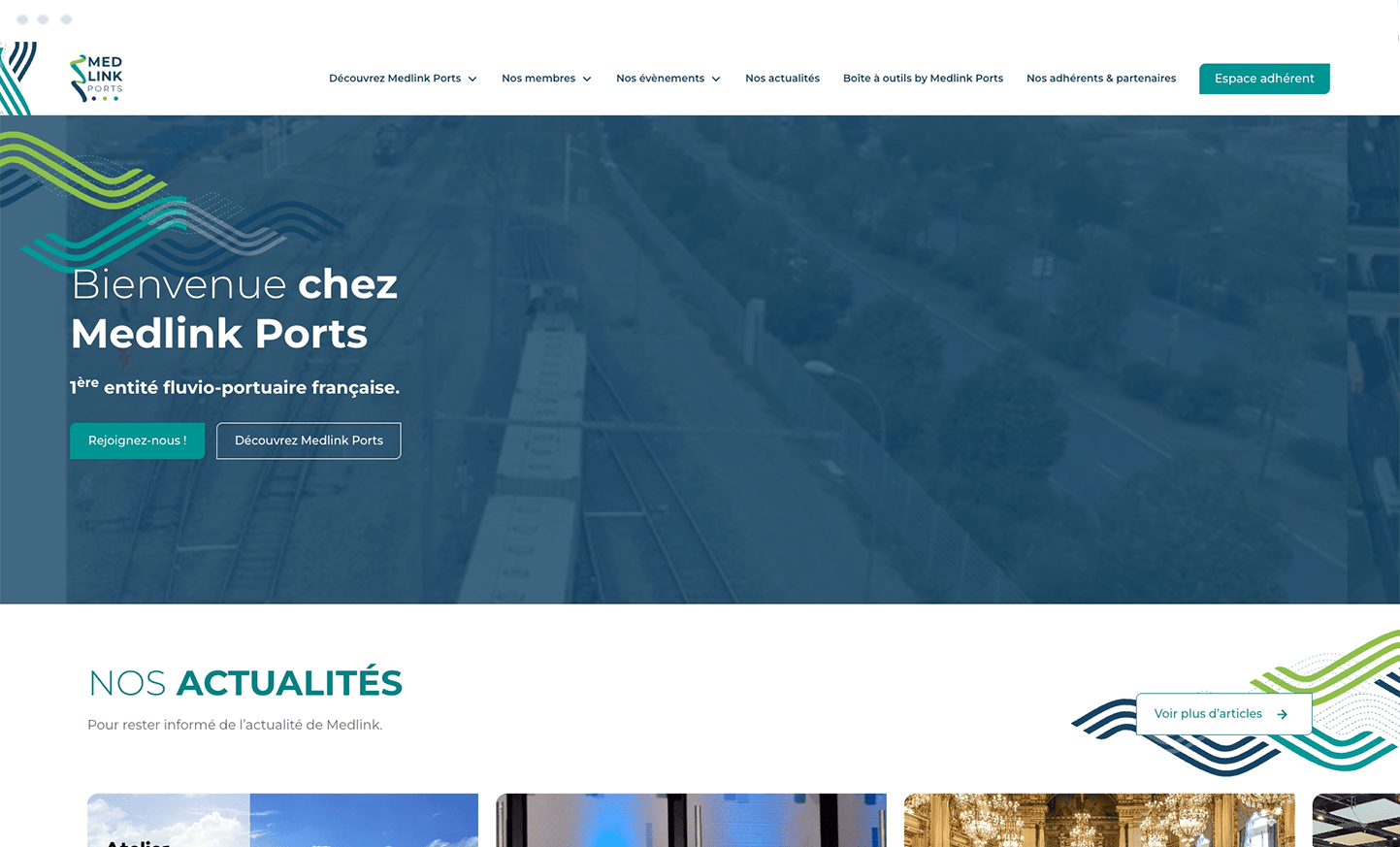 Image desktop du projet Medlink Ports