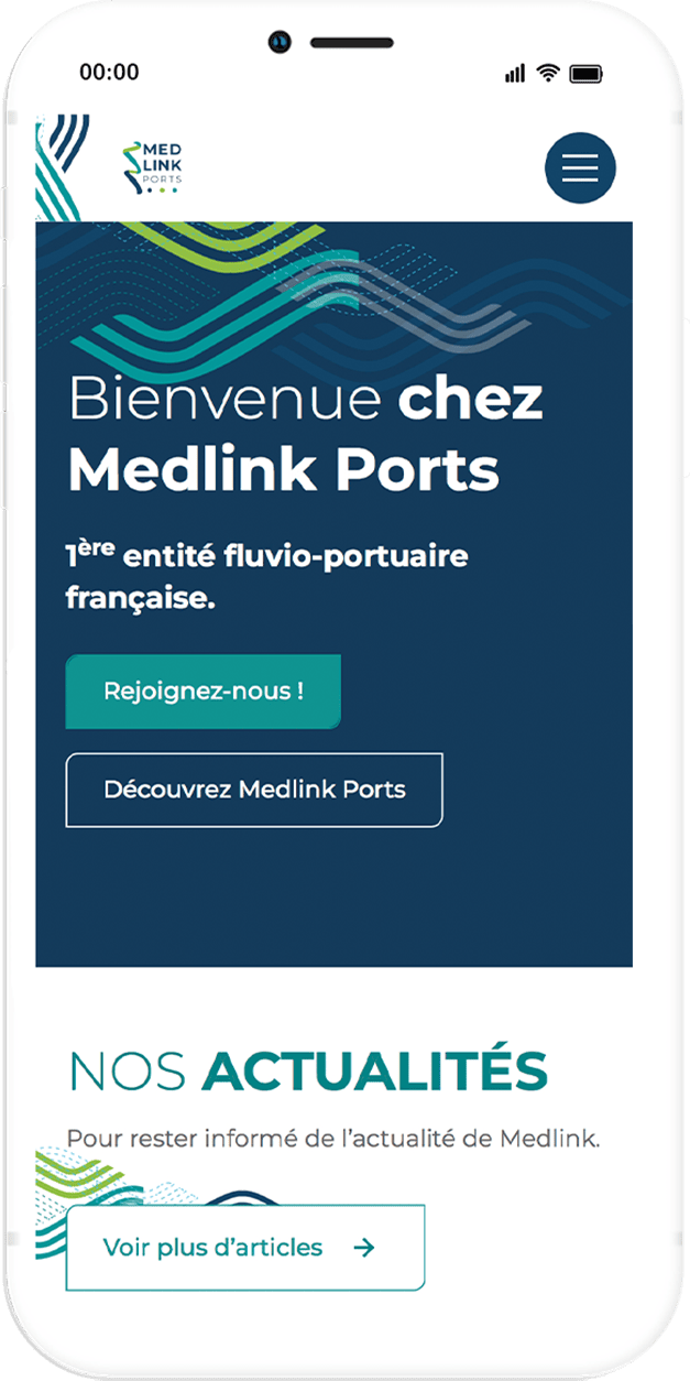 Image mobile du projet Medlink Ports